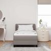 vidaXL Box Spring Bed with Mattress Taupe 31.50 x 78.74 in Fabric