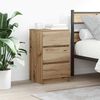vidaXL Bedside Cabinet Artisan Oak Engineered Wood Medium