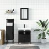 vidaXL Bathroom Furniture Set Black