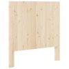 vidaXL Headboard Natural Wood Solid pinewood 39.4 x 40.9 in Durable
