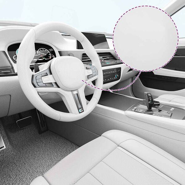 vidaXL Car Films 2 pcs 4D White 39.4x59.1"