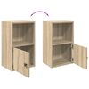 vidaXL Bookcase Sonoma Oak Engineered wood Small Bookcase Rectangular