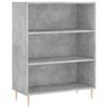 vidaXL Bookcase Concrete grey Engineered wood Medium Bookcase