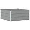 vidaXL Planter Light Grey 39.37 x 39.37 x 17.72 in Steel