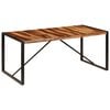 vidaXL Dining Table Brown and black