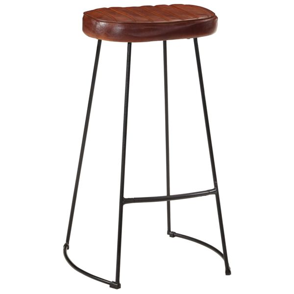 vidaXL Bar Set Natural wood Solid mango wood, Powder-coated iron Footrest