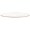vidaXL Table Top White Solid pinewood Medium Durable Table Top Round