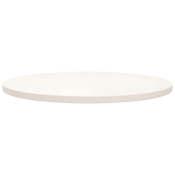 vidaXL Table Top White Solid pinewood Medium Durable Table Top Round