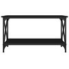 vidaXL Coffee Table Black Engineered wood, Iron