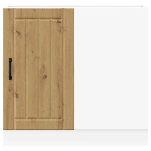 vidaXL Sink Base Cabinet Artisan oak Engineered wood Medium