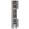 vidaXL Bathroom Cabinet Grey Sonoma 11.8x11.8x74.8" Engineered Wood