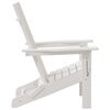vidaXL Folding Adirondack Chair White 74.5 x 80.5 x 90cm HDPE