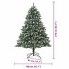 vidaXL Artificial Christmas Tree with 300 LEDs Green 82.68 in