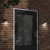 vidaXL Outdoor Wall Light Black Die-cast Aluminum, Glass