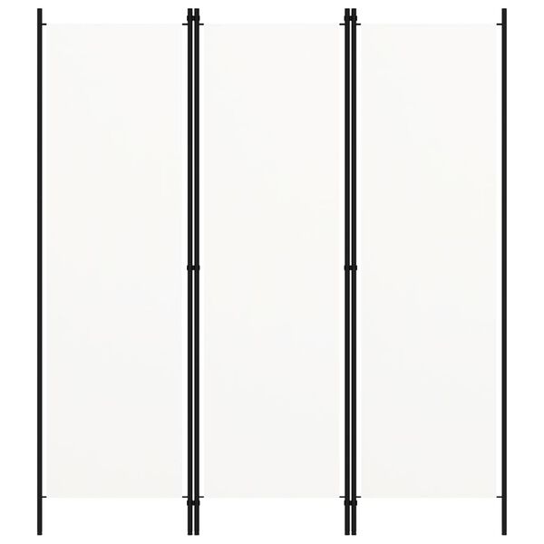 vidaXL 3-Panel Room Divider White 59.1"x70.9"