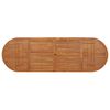 vidaXL Dining Table Solid Acacia Wood Large Durable Rectangular Rustic