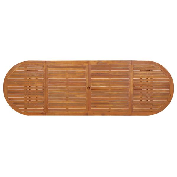 vidaXL Dining Table Solid Acacia Wood Large Durable Rectangular Rustic