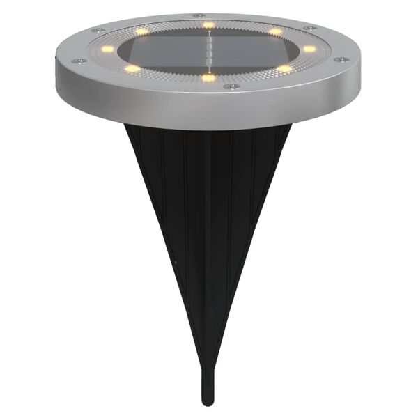 vidaXL Solar Ground Light Set of 12 Black