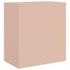 vidaXL Sideboard Pink Cold-rolled steel 26.4x15.4x28.7 in Sideboard