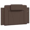 vidaXL Bed Frame "Viana" without Mattress Brown 35.4"x74.8" Faux Leather