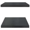 vidaXL Wall Shelf Black Stainless Steel 29.5 x 15.7 x 1.2 in