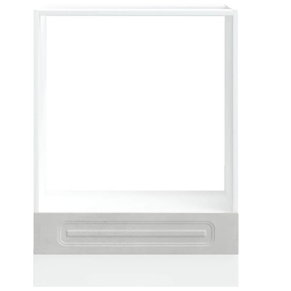 vidaXL Oven Cabinet Concrete gray Engineered wood Compact