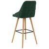 vidaXL Bar Chair Set of 2 Dark Green