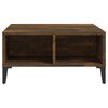 vidaXL Coffee Table Smoked Oak Engineered wood, metal Medium