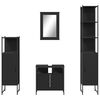 vidaXL Bathroom Furniture Set Black
