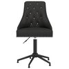 vidaXL Swivel Dining Chairs 4 pcs Black Velvet