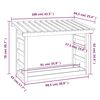 vidaXL Firewood Rack 42.5x25.4x30.7" Solid Wood Pine