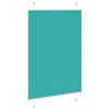 vidaXL Pleated Blind Petrol green 100% polyester 37.4 x 59.1 in