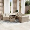 vidaXL Garden Sofa Set Beige, Cream White