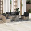 vidaXL Garden Sofa Set Light Grey, Dark Grey
