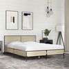 vidaXL Bed Frame Sonoma oak Engineered wood, metal Double Bed Frame