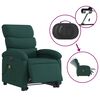 vidaXL Electric Stand Up Massage Recliner Chair Dark Green