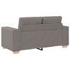 vidaXL Sofa 3 pcs Taupe Linen-blend Fabric