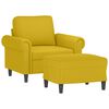 vidaXL Sofa Chair With Footstool Yellow