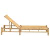 vidaXL Sun Lounger Natural bamboo Bamboo Adult-size