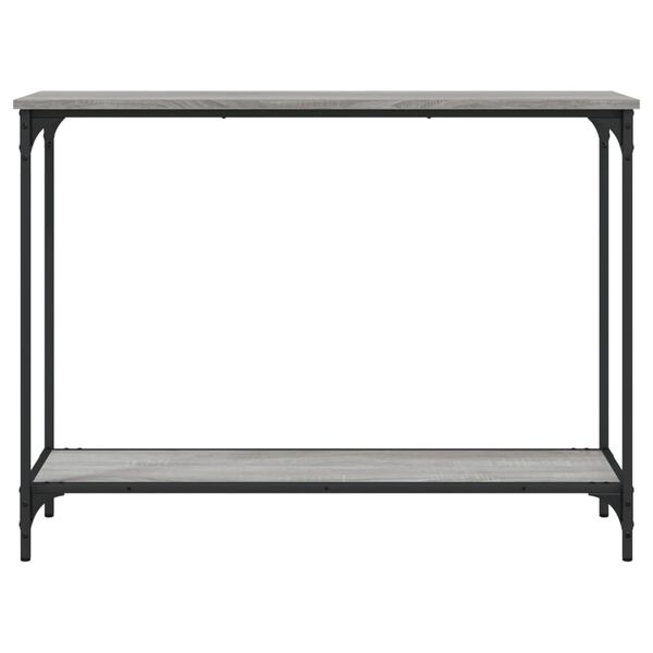 vidaXL Console Table Grey Sonoma 39.8x12.0x29.5" Engineered Wood