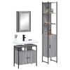vidaXL Bathroom Furniture Set Grey Sonoma