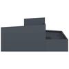 vidaXL Garden Planter Anthracite 39.37 x 39.37 x 19.69 in