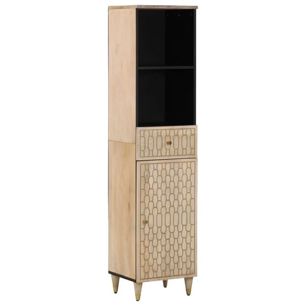 vidaXL Bathroom Cabinet Natural wood Solid mango wood, engineered wood