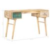 vidaXL Desk Natural wood with accent colors Solid mango wood
