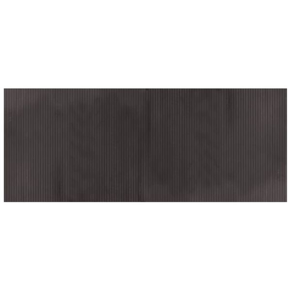 vidaXL Rug Dark Brown Bamboo, Polypropylene 31.5x78.7 in Rug