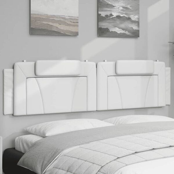 vidaXL Headboard Cushion White