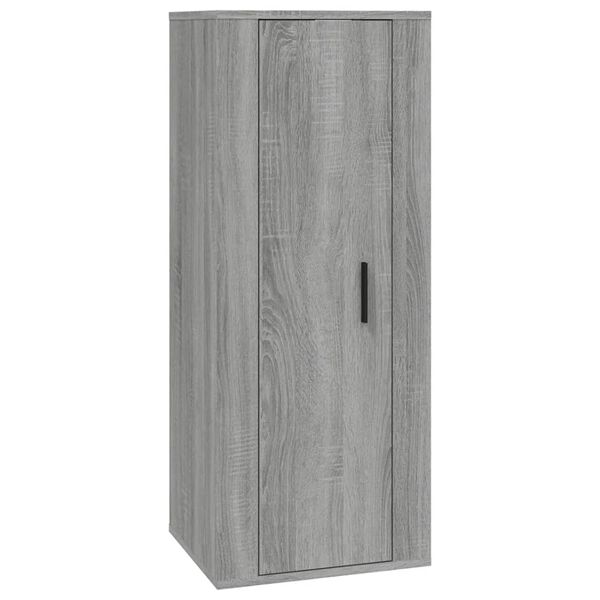 vidaXL Wall Mounted TV Cabinet Grey sonoma Engineered wood Medium