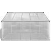 vidaXL Greenhouse Silver Reinforced Aluminum Large