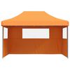 vidaXL Party Tent Orange Oxford fabric with PVC coating Large