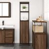 vidaXL Bathroom Cabinet Brown Oak Engineered wood Medium Adjustable Feet